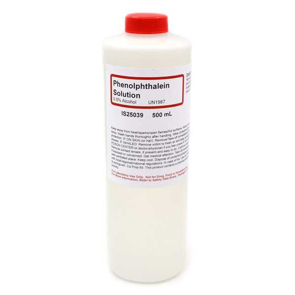 Phenolphthalein Indicator 500ml  AR