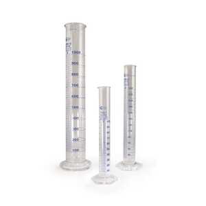 Measuring Cylinders, Glass, Spouted, 2000 ml