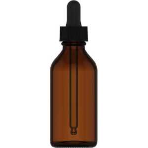 Dropper Bottles, Amber, Black Lids