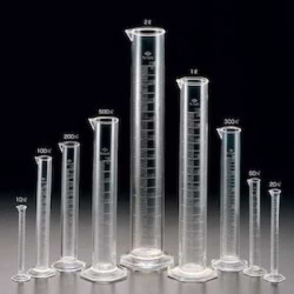 Measuring Cylinders, Glass, Spouted, 500 ml