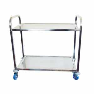 Trolleys Laboratory Stainless/Steel 2 tier (Tea Trolleys)*