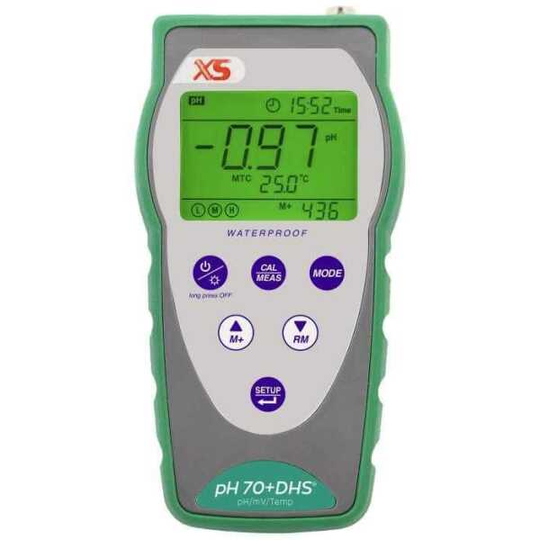 pH 70+ DHS Complete portable pH meter + elec. 201T with ATC - Image 4