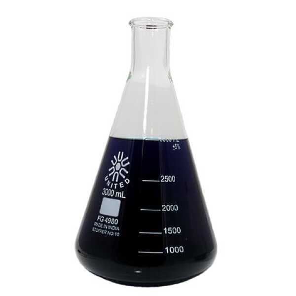 Erlenmeyer Flask, 3000ml Narrow Neck(Conical Flask)* - Image 3