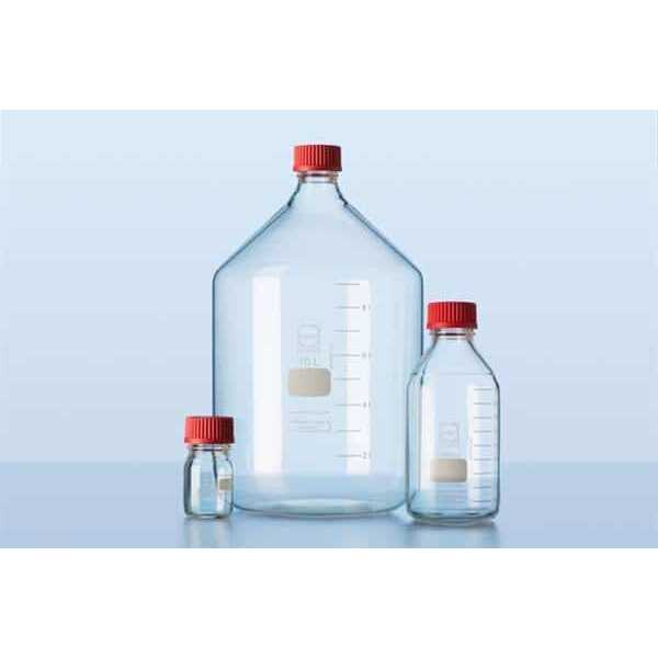 Schott Laboratory Bottle with Red GL32 Cap 100ml - Image 2